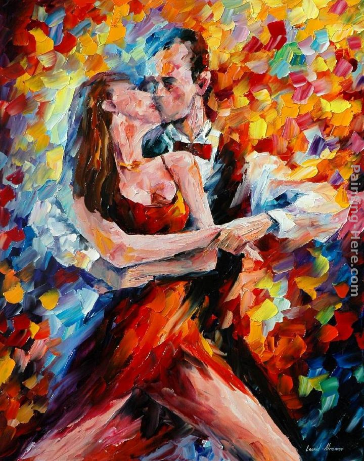 IN THE RHYTHM OF TANGO painting - Leonid Afremov IN THE RHYTHM OF TANGO art painting